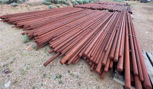 Used 3" W x 20' Long Steel Grinding Rods for 13'6" x 20' (4.1m x 6.1m) Rod Mill